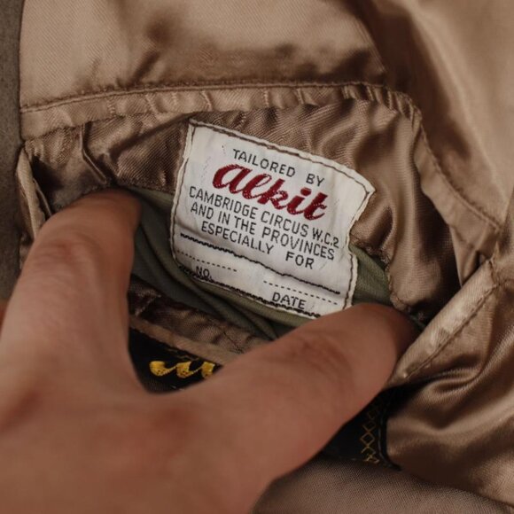 Vintage Alkit greatcoat Mens 44 Crombie Cloth double breasted military overcoat - Picture 16 of 16